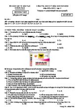 Đề kiểm tra học kỳ I môn Hóa học Lớp 11 - Mã đề 302 - Năm học 2019-2020 - Sở giáo dục và đào tạo Quảng Nam